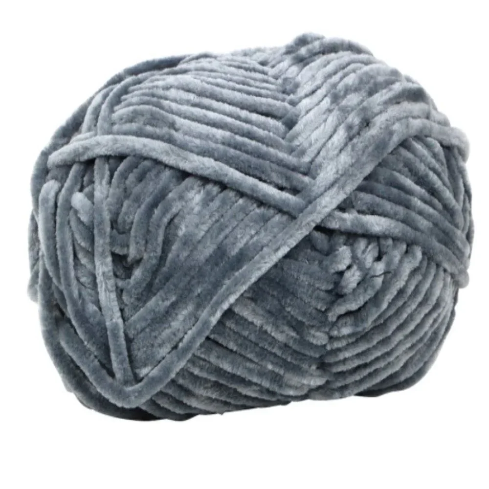 NWT Just Chenille Yarn Gray lot of 4 skeins - Picture 4 of 5